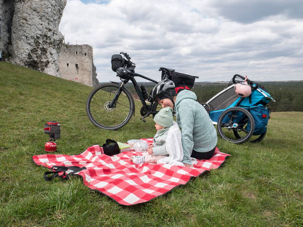 Rowerem z dzieckiem: Żarki