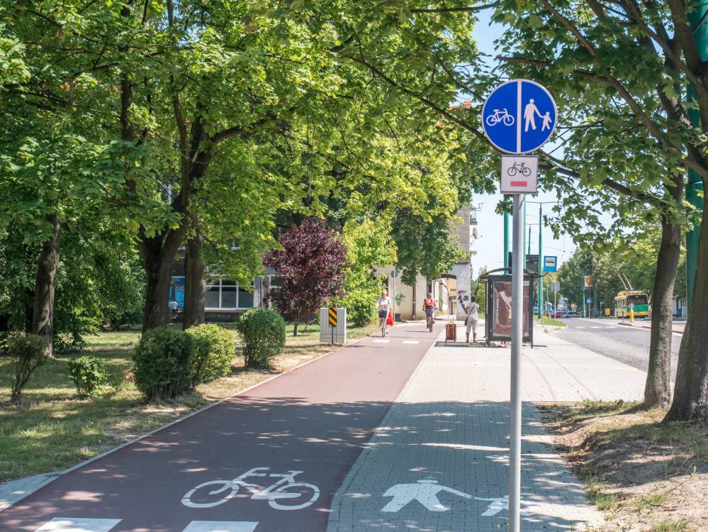 Czerwony szlak rowerowy nr 142 w Tychach